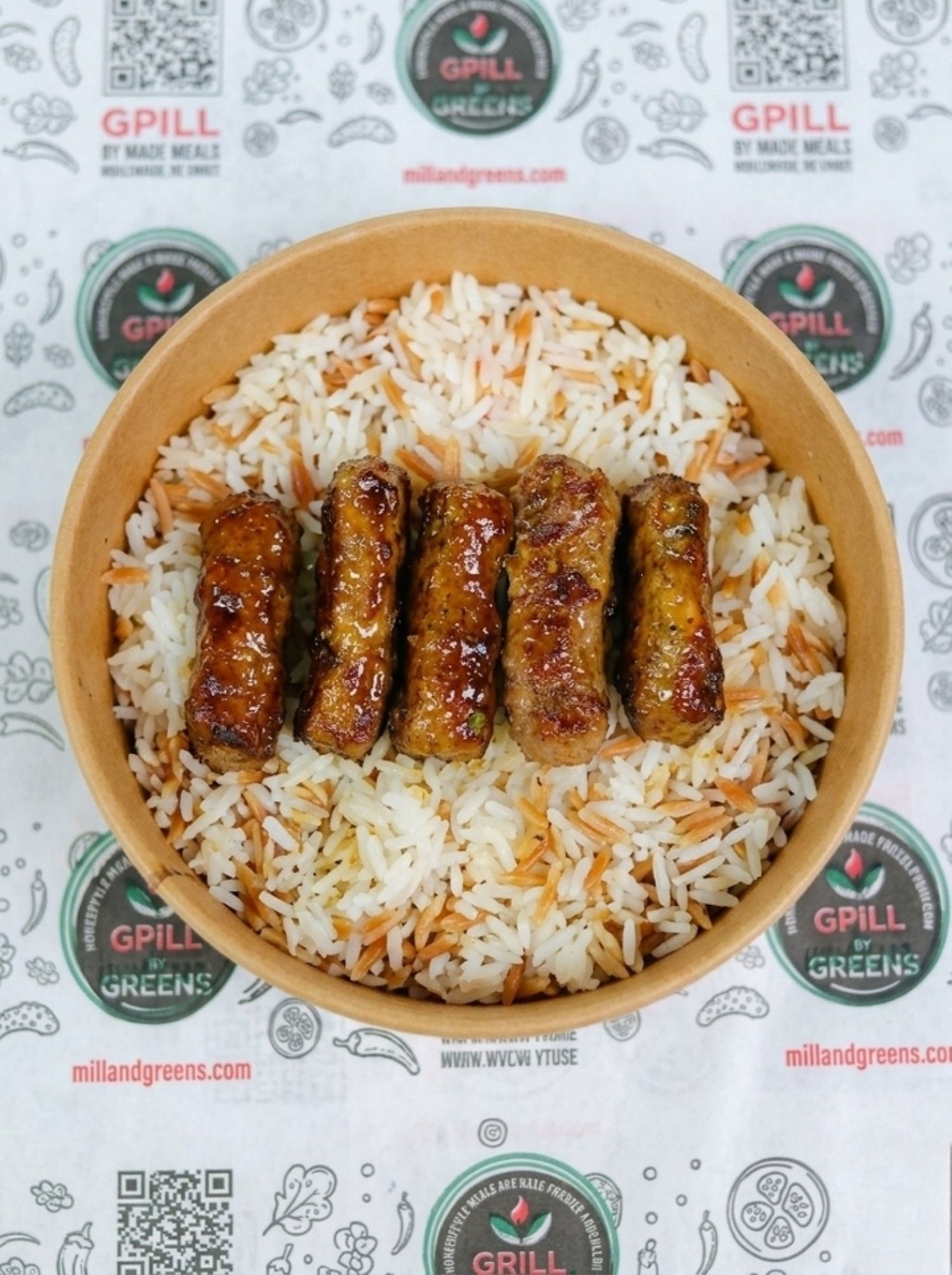 Kofte Plate with rice or Salad