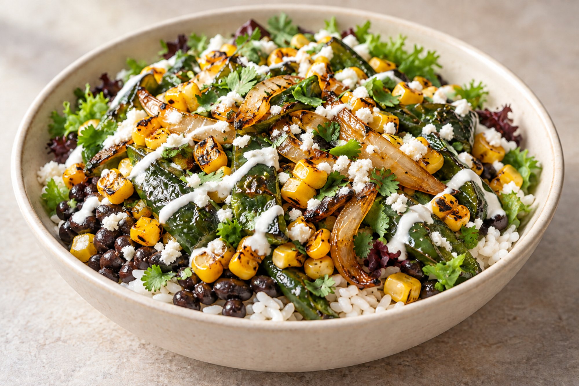 Poblano & Corn Power Bowl