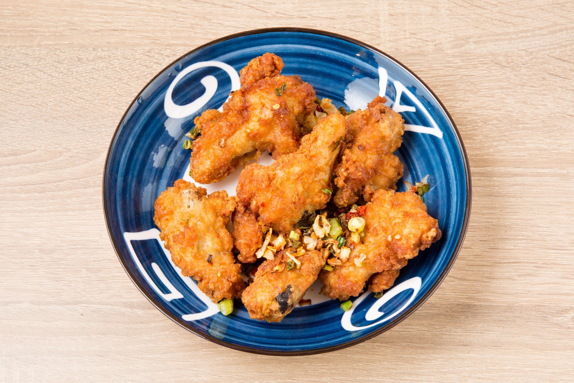 Fried Chicken Wings Over Rice