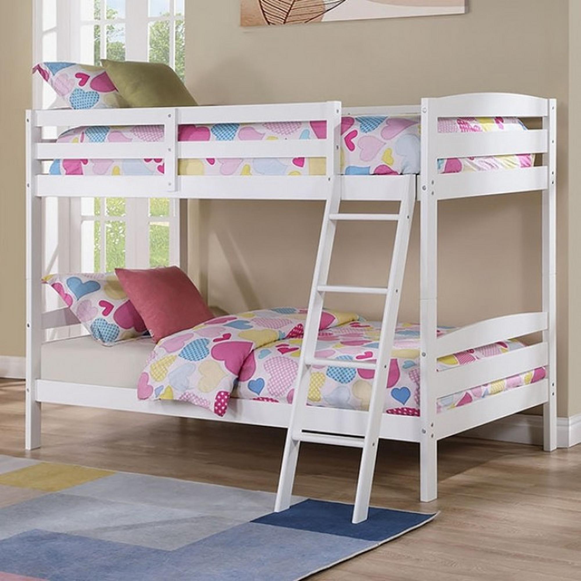 Candice Bunkbed Twin over Twin - White