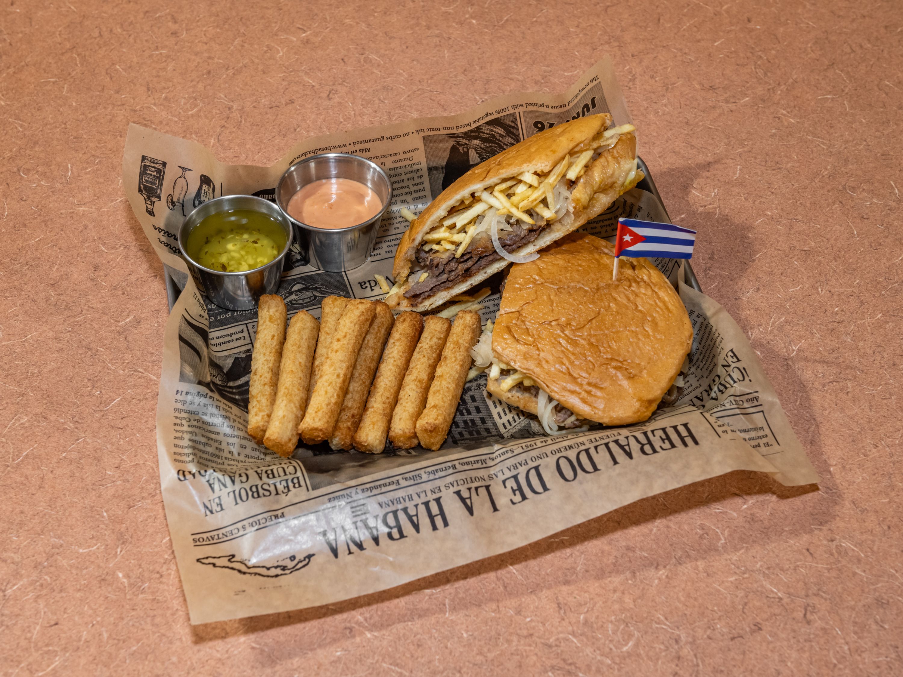 Pan Con Bistec Sandwich