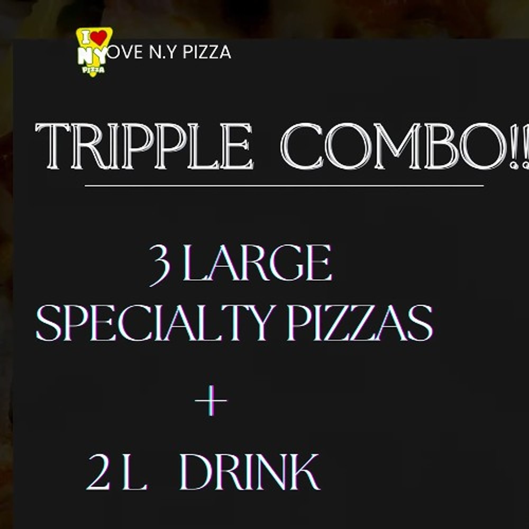 Triple Deal (3 Larges & 2 Litter Drink)