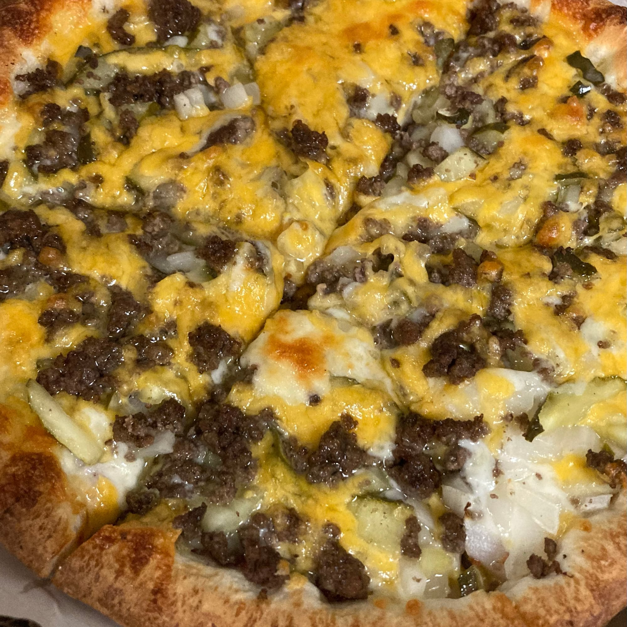 Cheese Burger Pizza