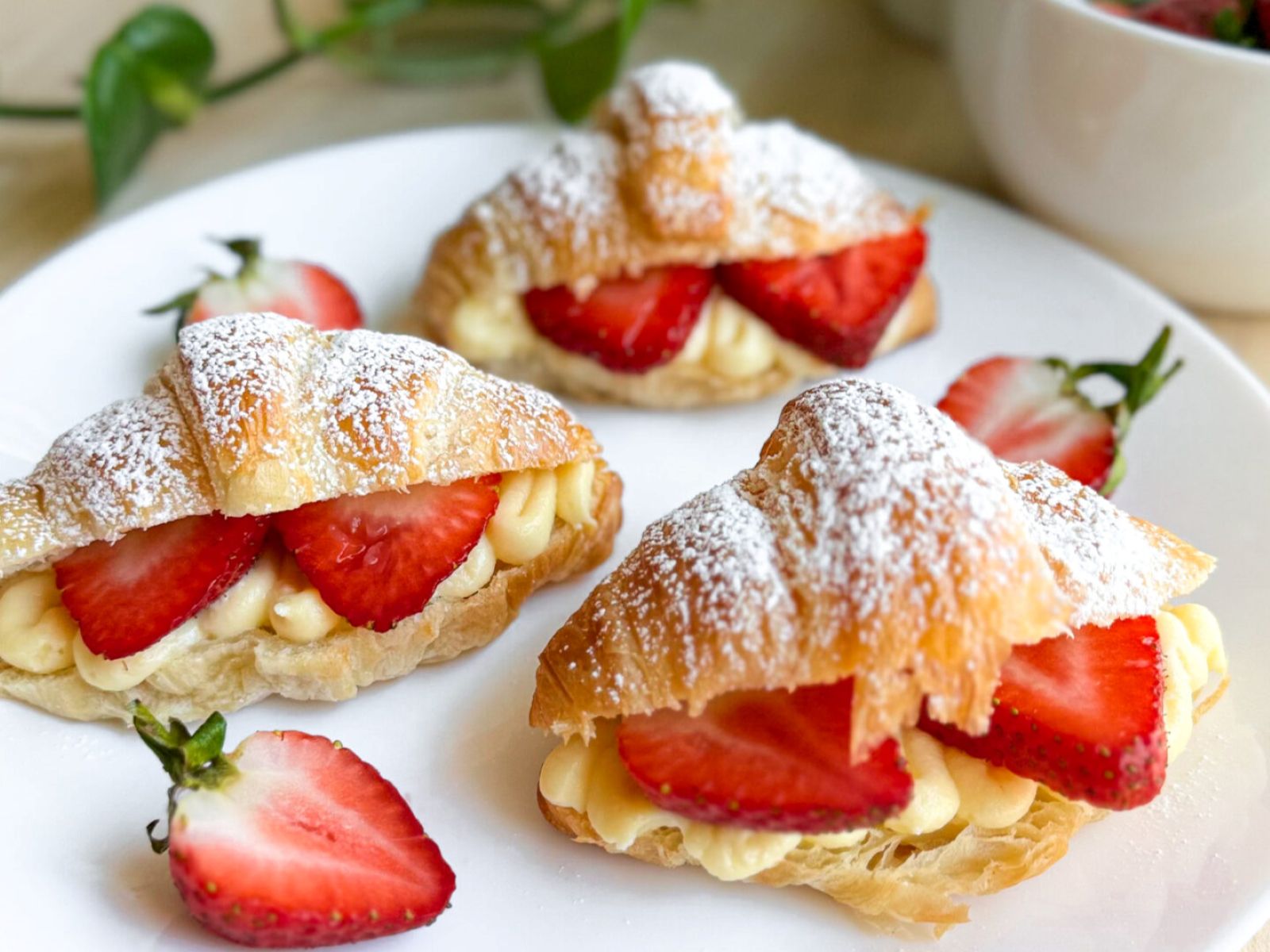 Strawberry Custard Croissant