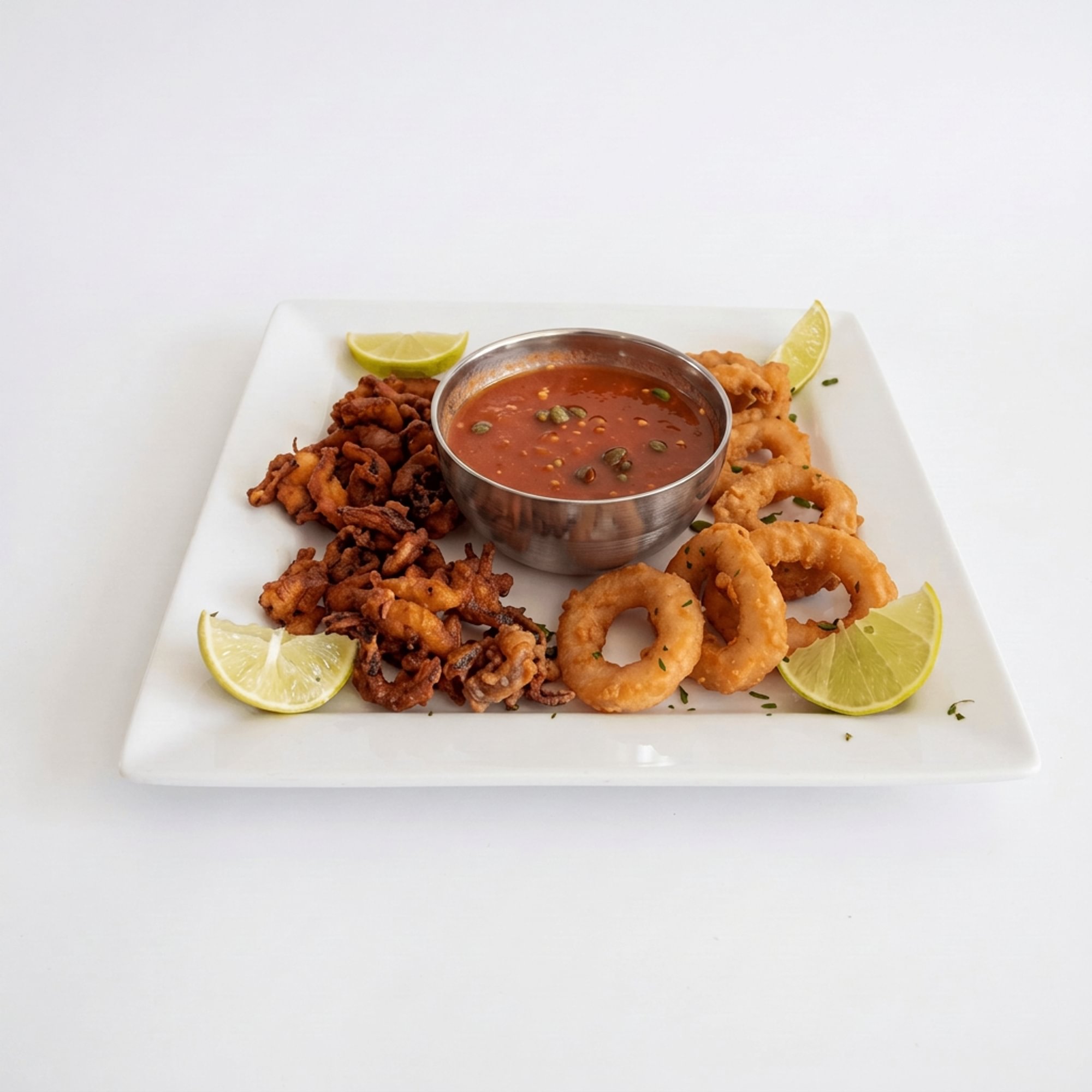 Calamar y Rodajas de Cebolla (Squid and Onion Slices)