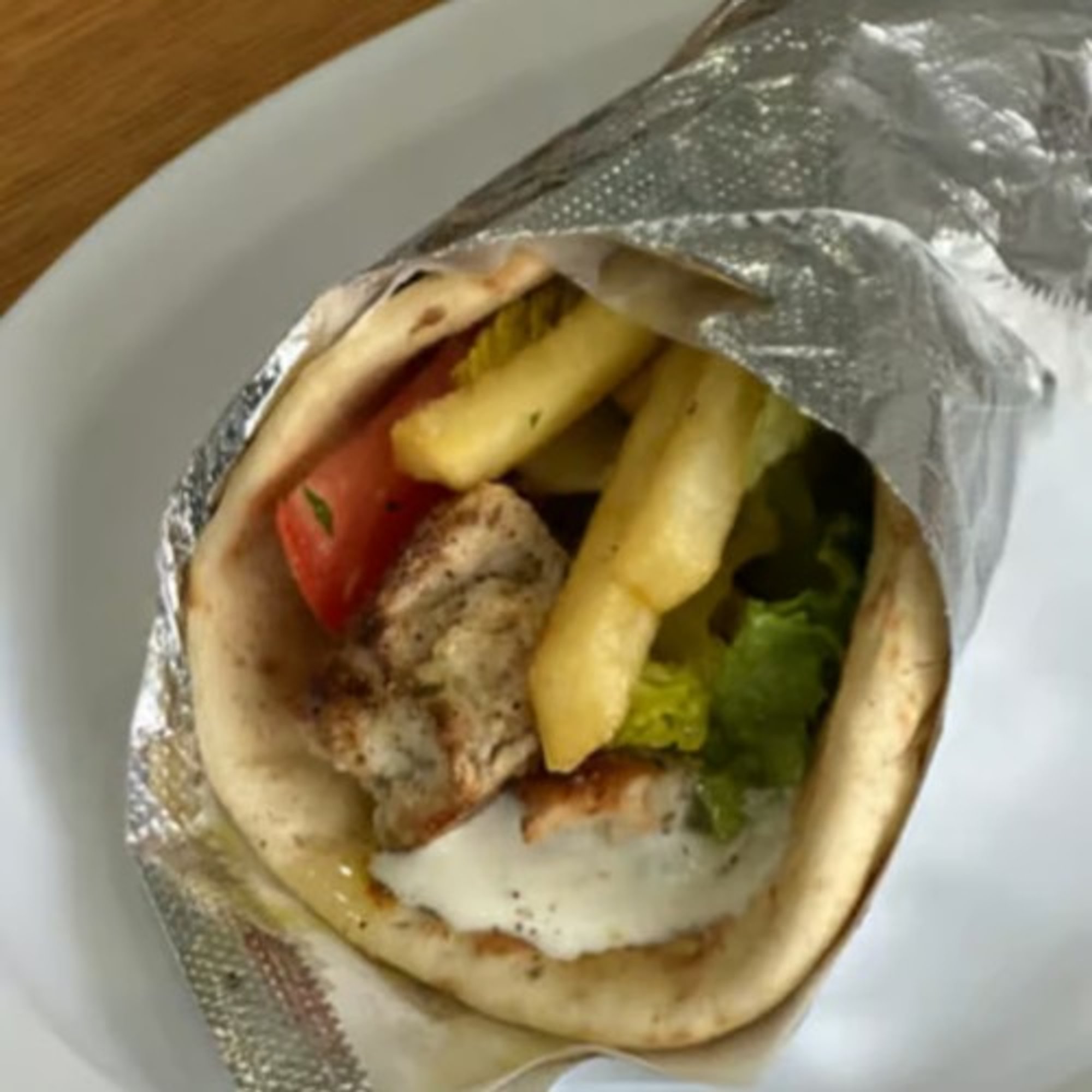 Pork Souvlaki Sandwich