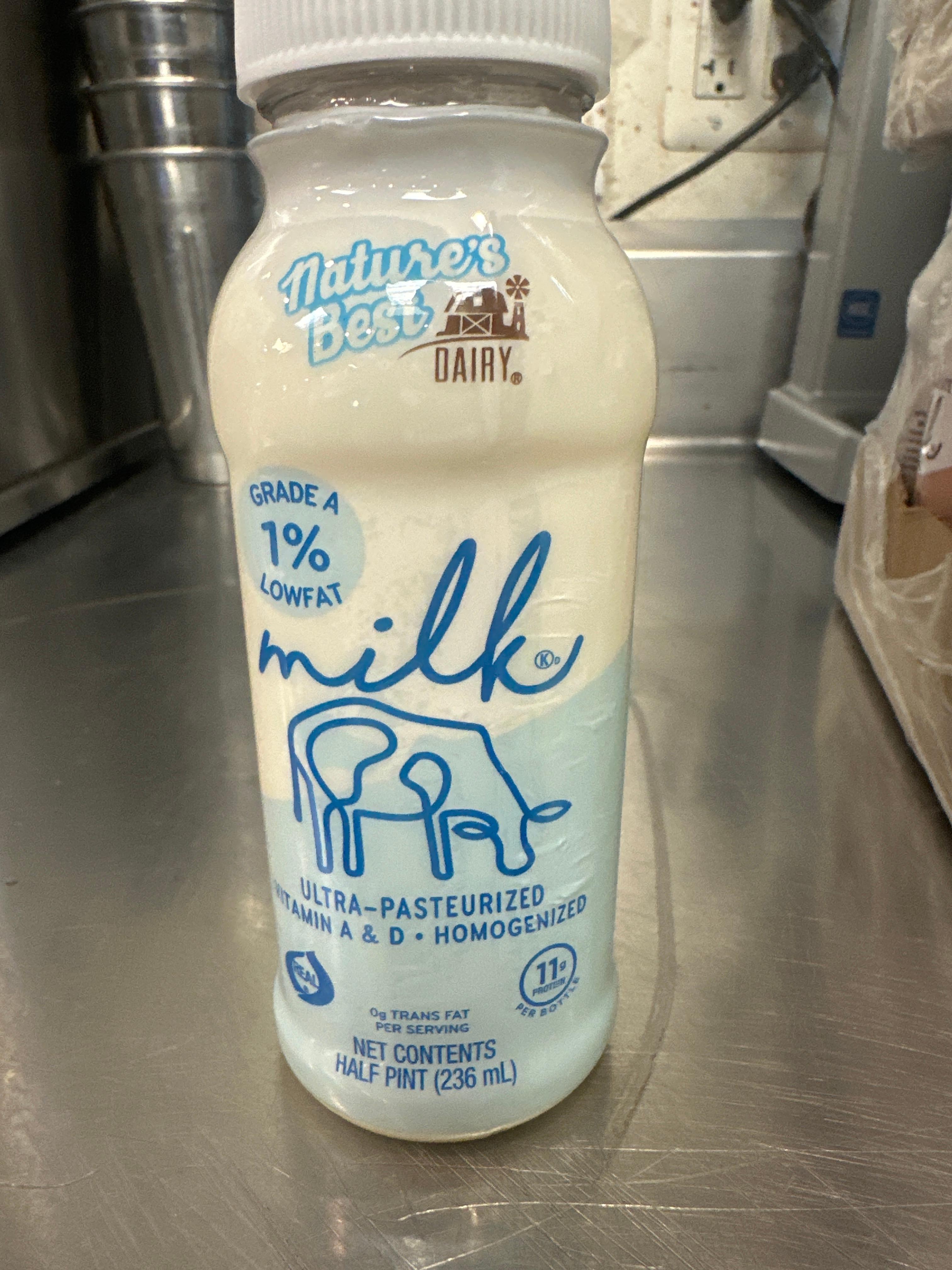 Nature’s Best 1% Milk Half Pint