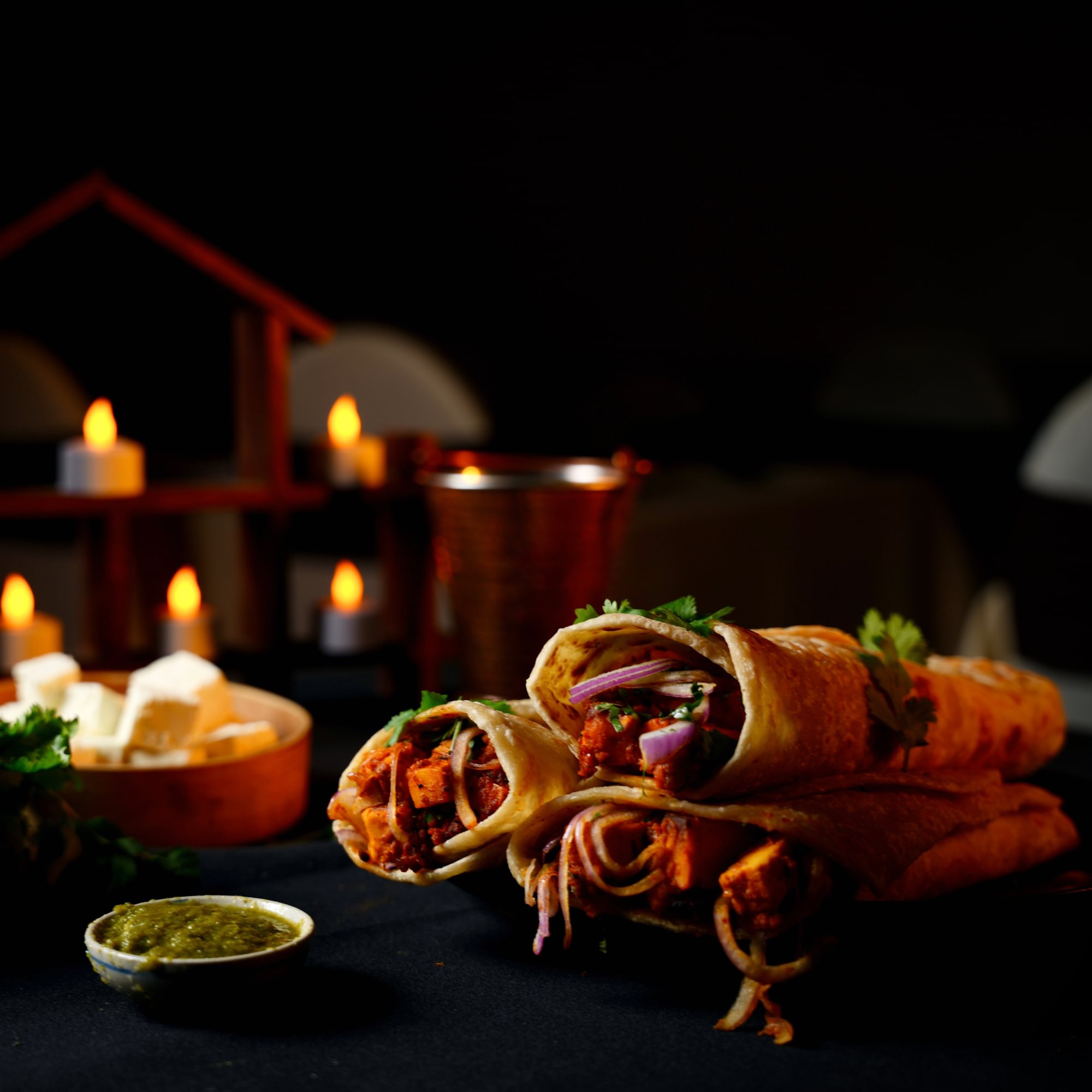 Vegetarian Paneer Kathi Roll