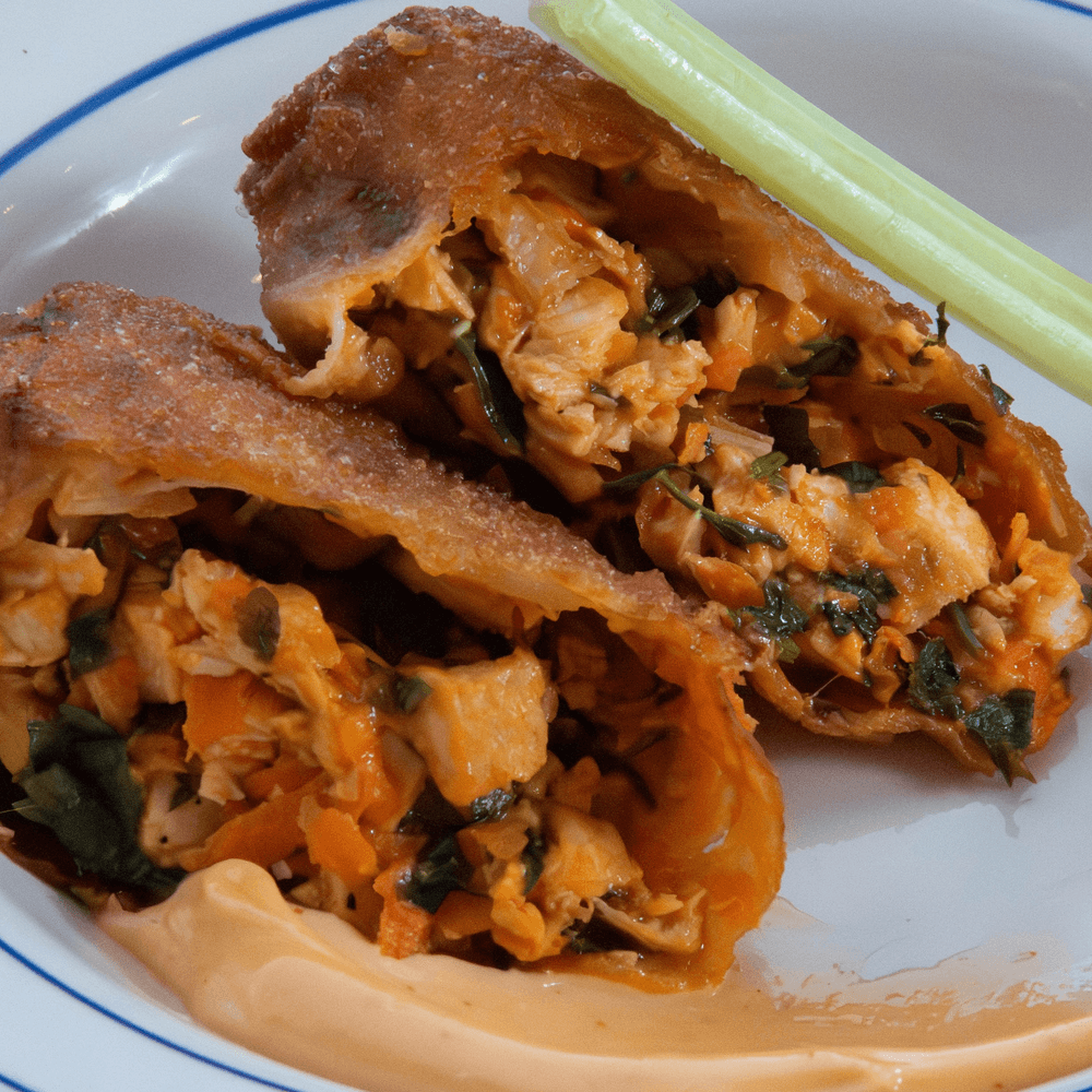 Buffalo Chicken Egg Roll