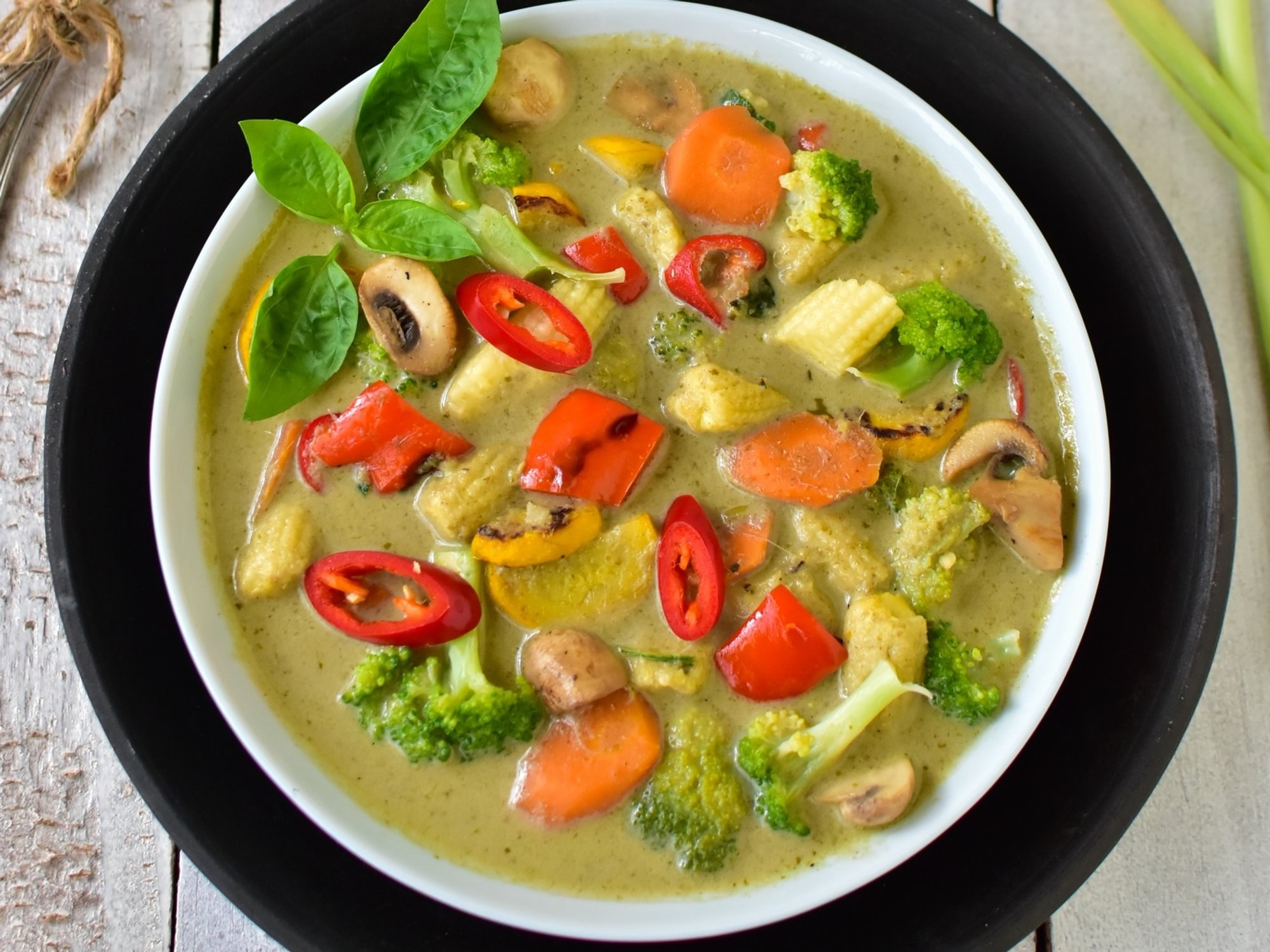 Vegetables Green Curry