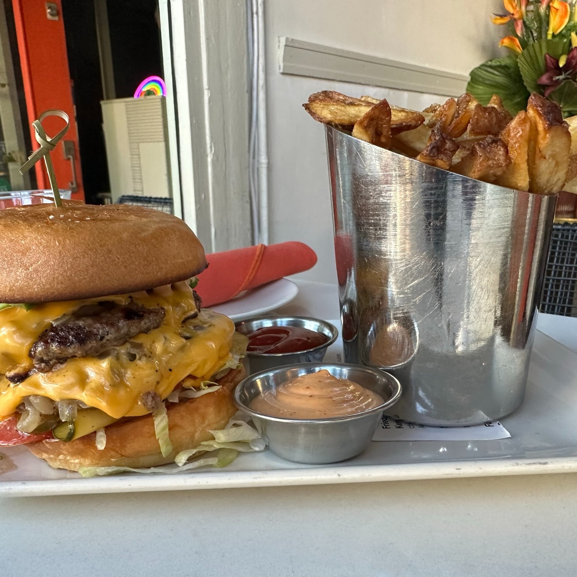 Fable’s Double Cheeseburger with Fries