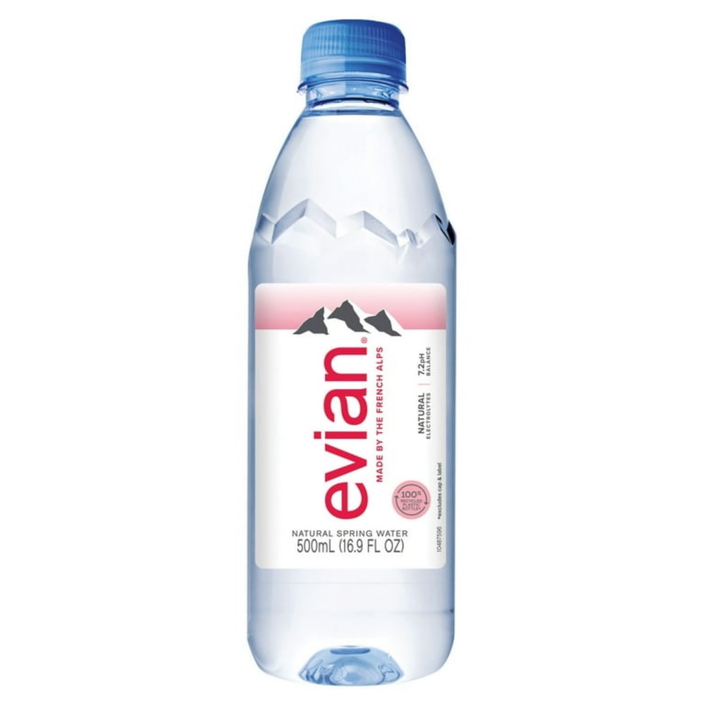 Evian water 16 oz.
