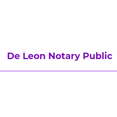 De Leon Notary Public Logo