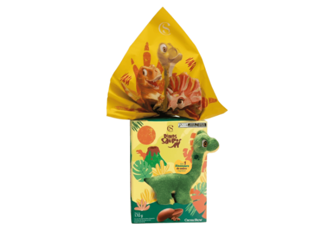 Cacau Show Ovo de Pascoa Dinossauros 170g