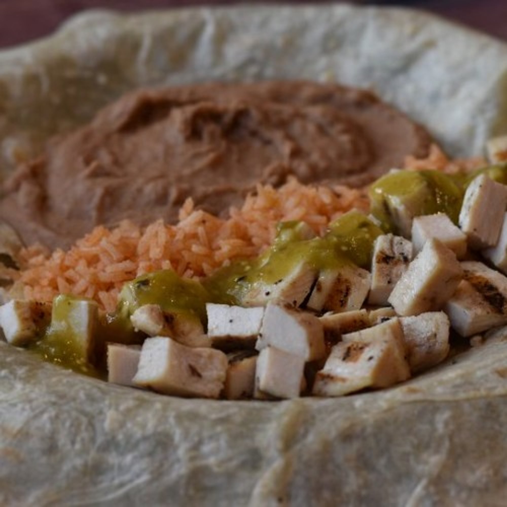 Pollo Asado Burrito