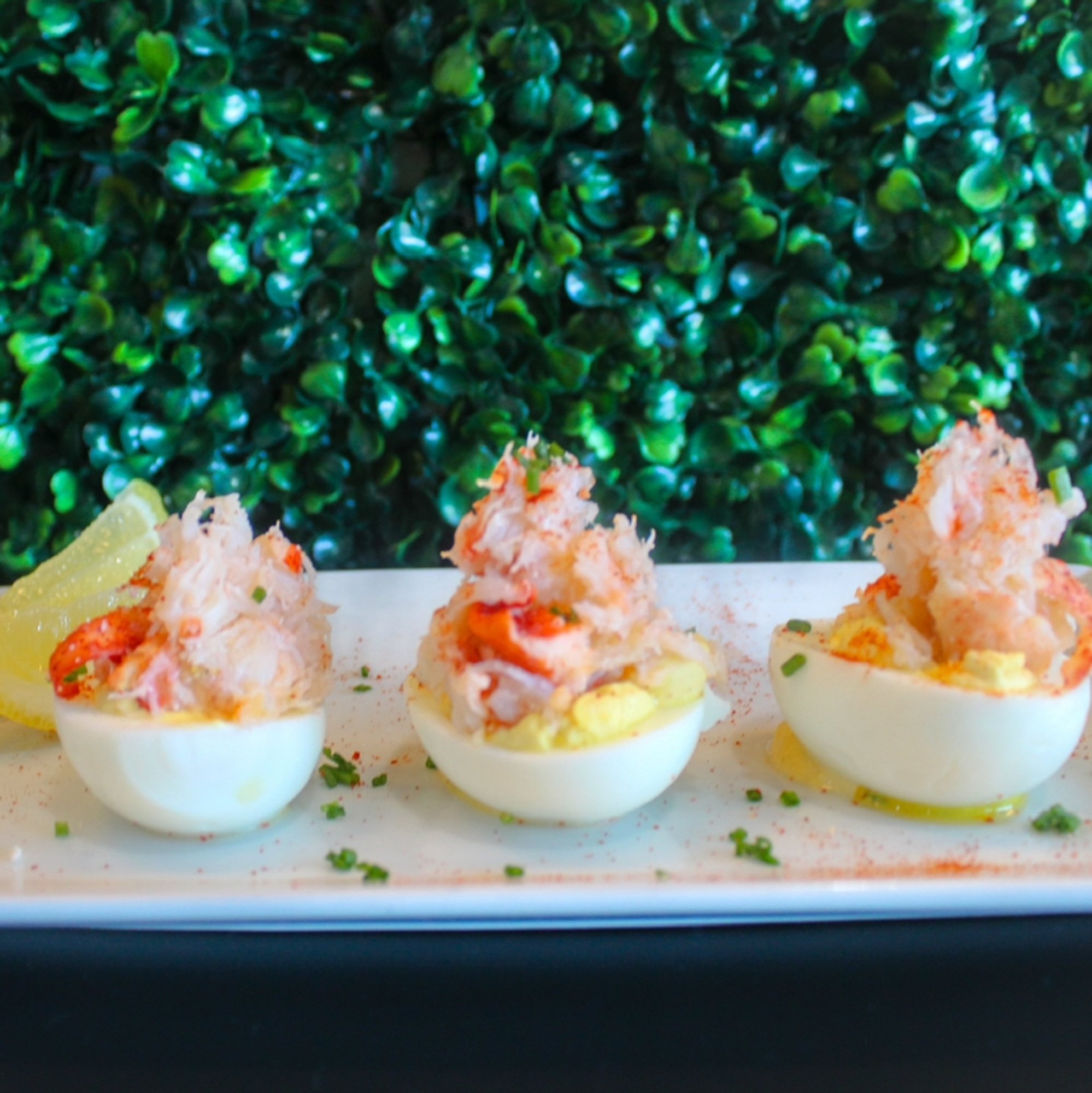 Lobster Devil Eggs