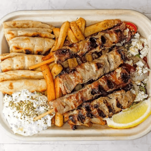 Pork Souvlaki Platter