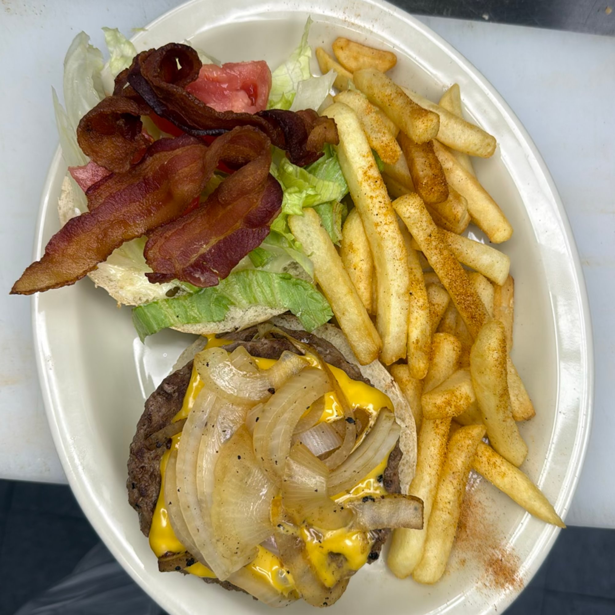 Double Cheeseburger With Bacon