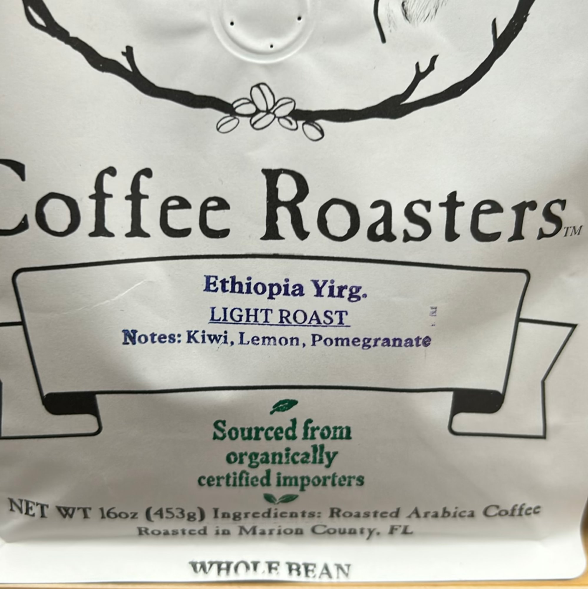 Ethiopia Yirgacheffe 16oz