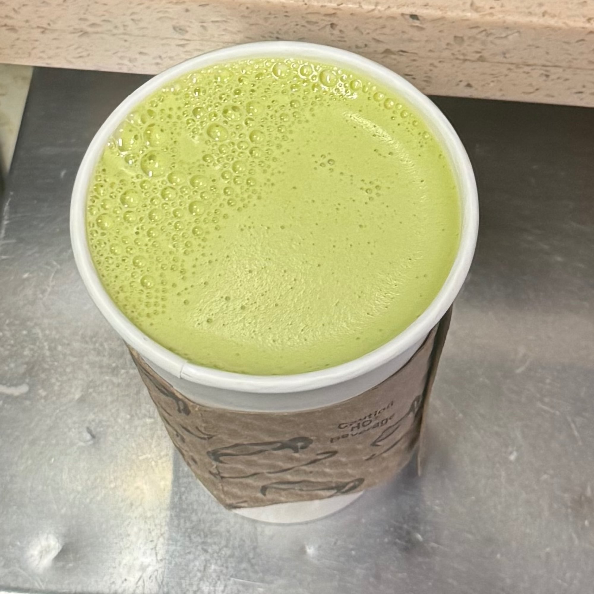 Organic matcha latte