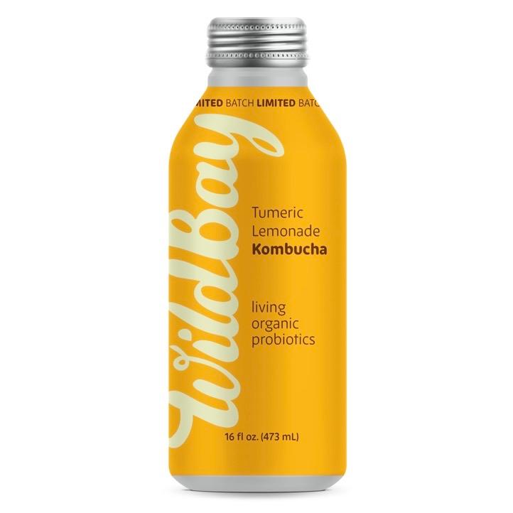 Wild Bay Turmeric Lemonade Kombucha 16oz