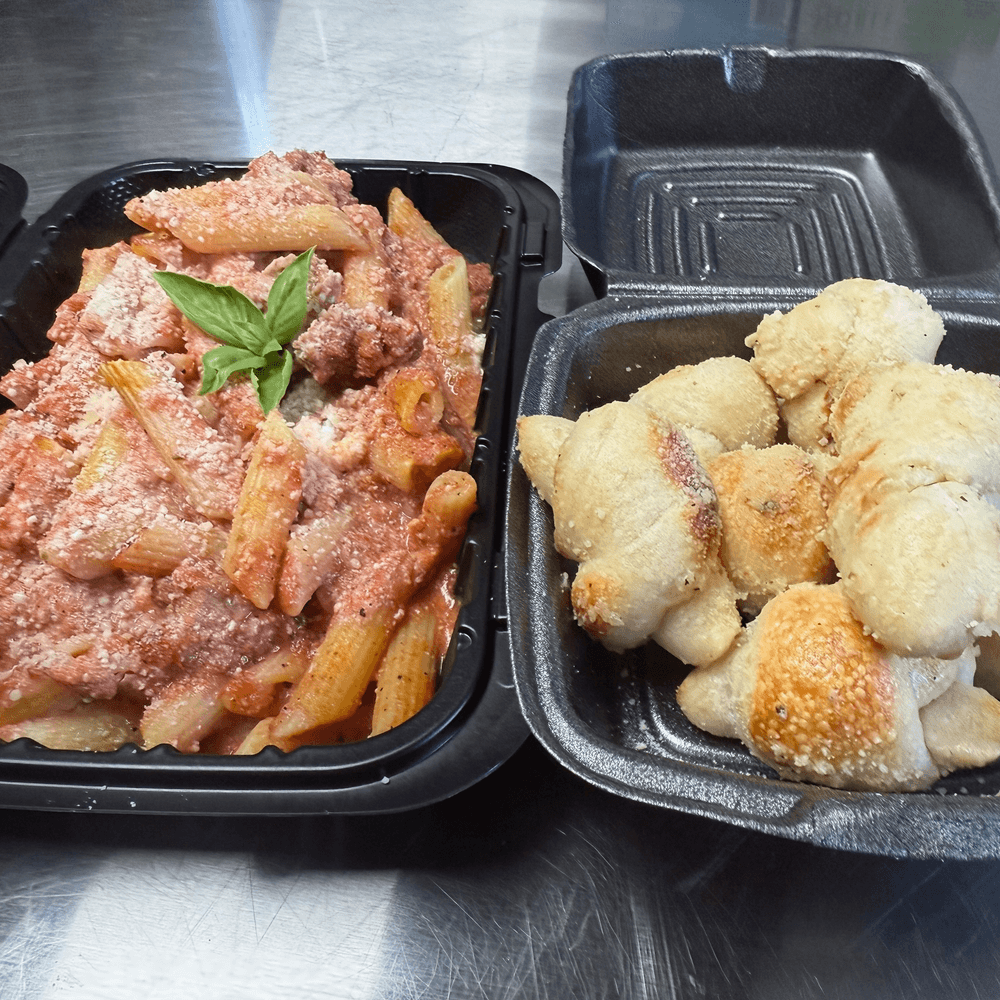 Baked Ziti & Knots