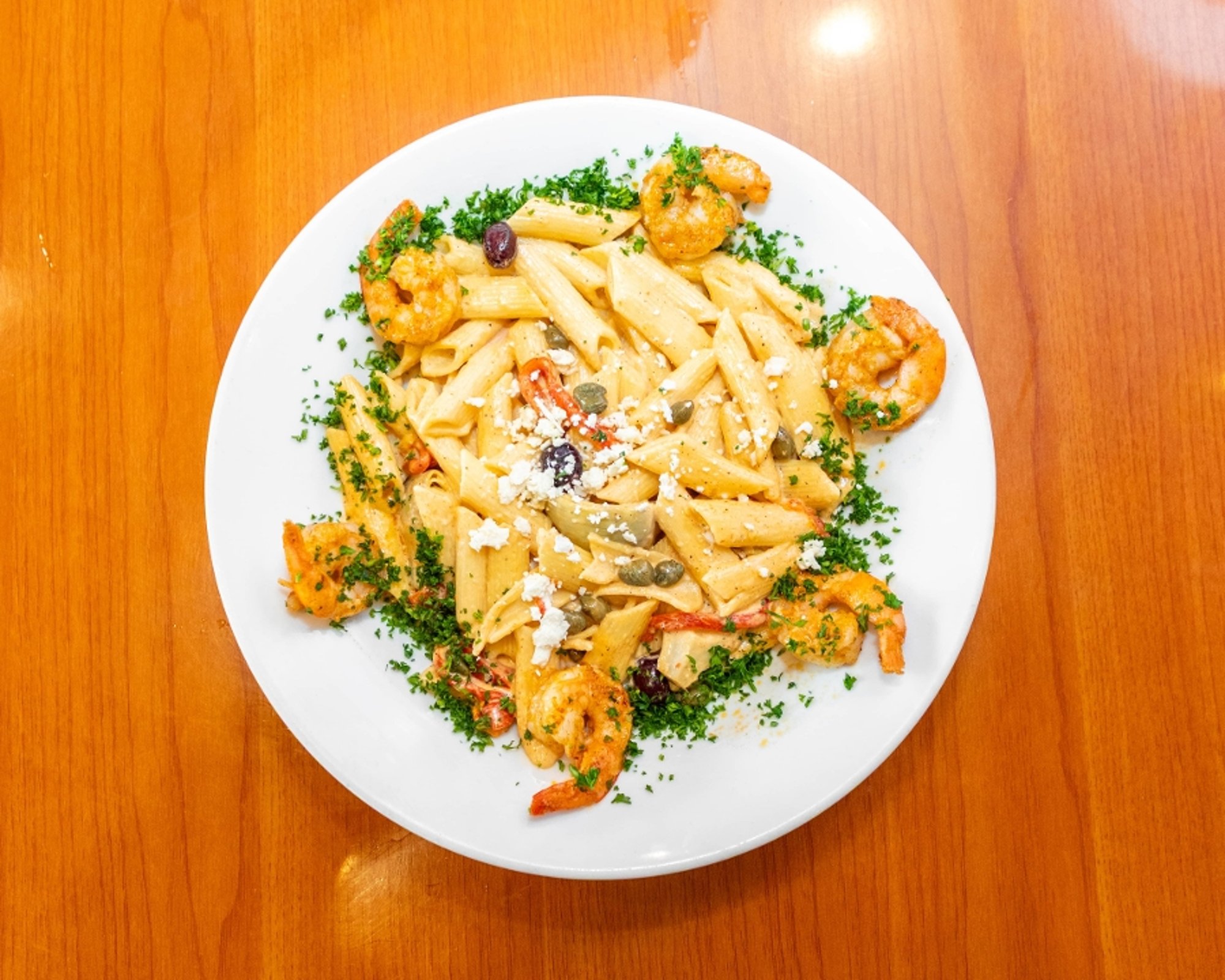 Mediterranean Shrimp Pasta