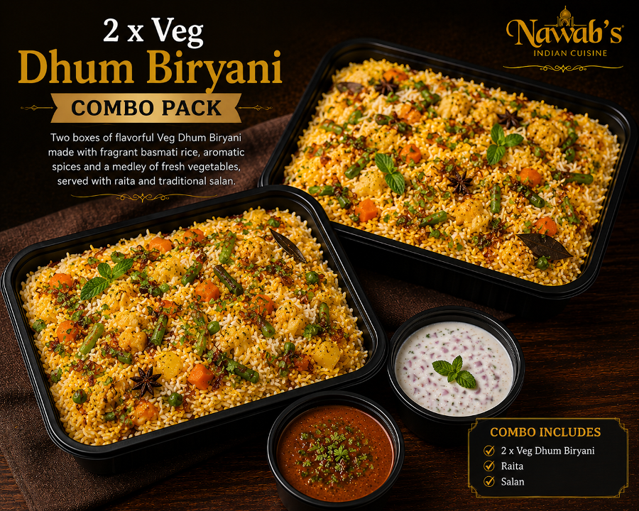2 x Veg Dhum Biryani