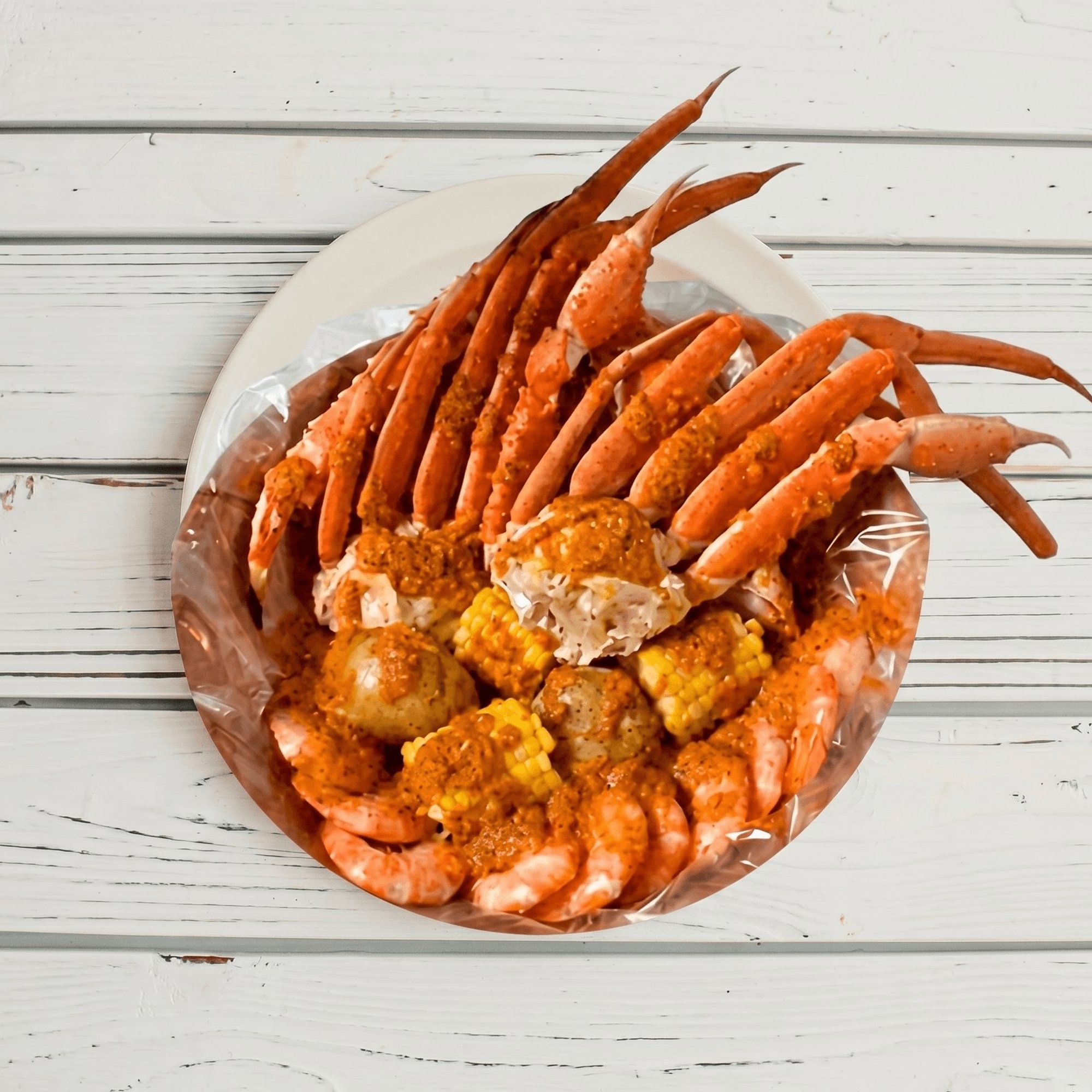 1 Lb Snow Crab & 1 Lb Shrimp (Head-off)