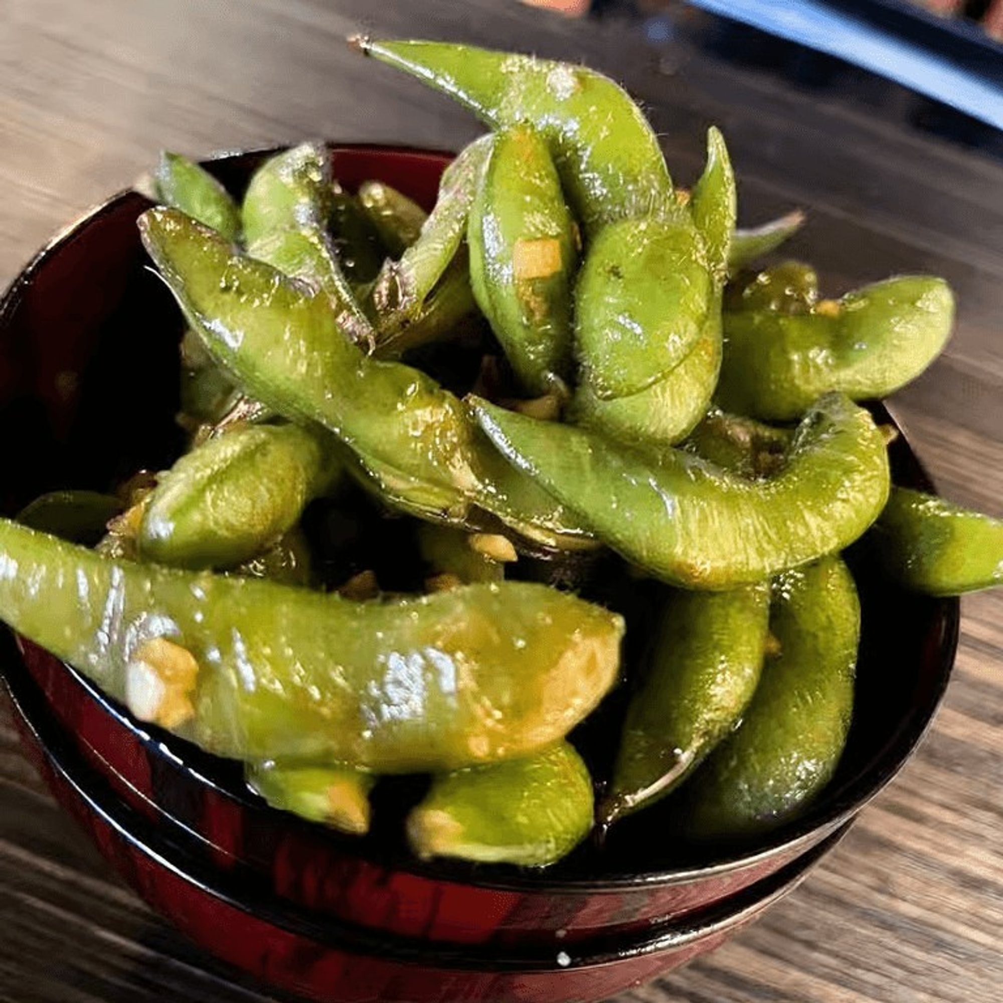 Spicy Garlic Edamame