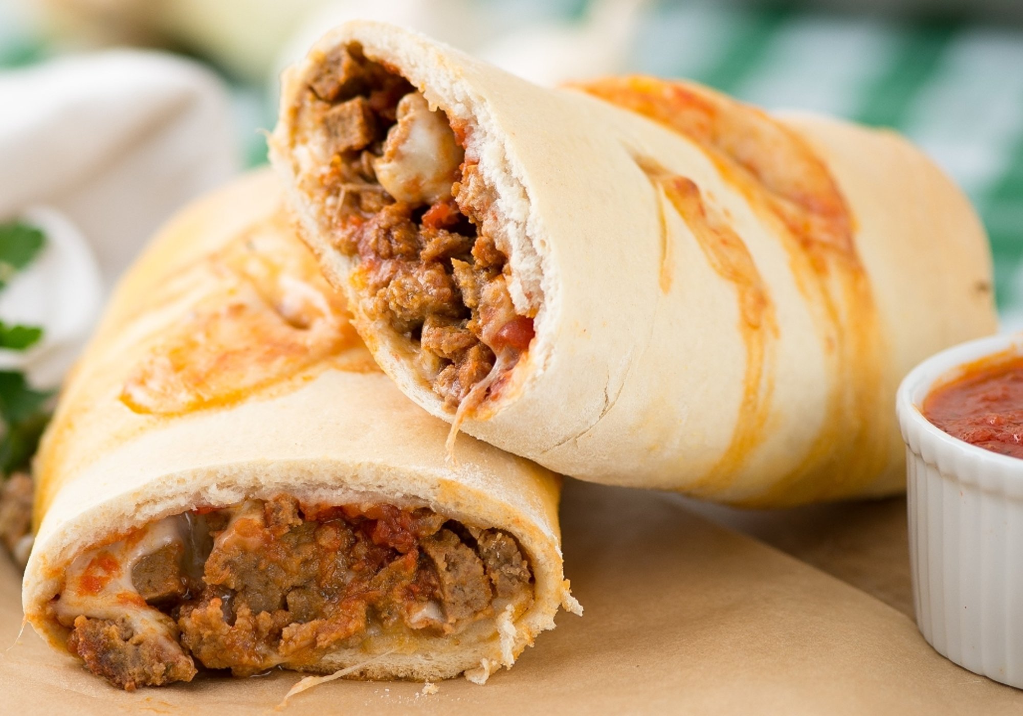 Meatball Provolone Stromboli