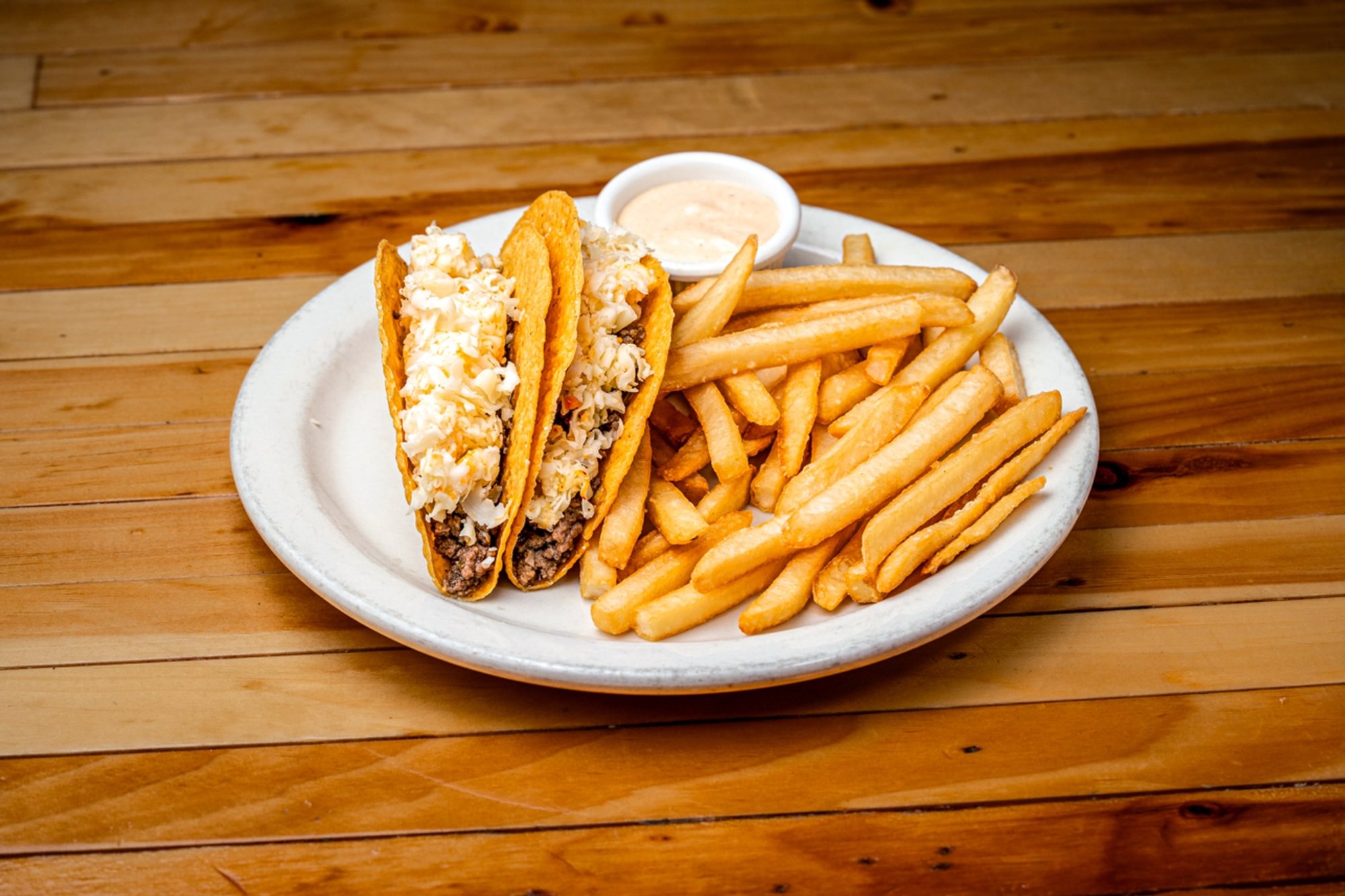 Kids 2 Taco with Ground Beef