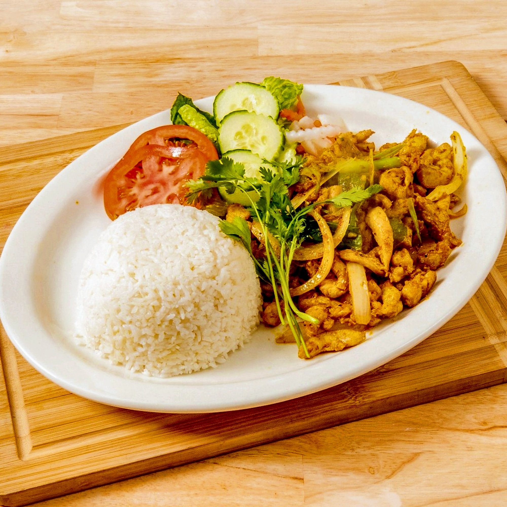 Lemongrass Chicken With Rice