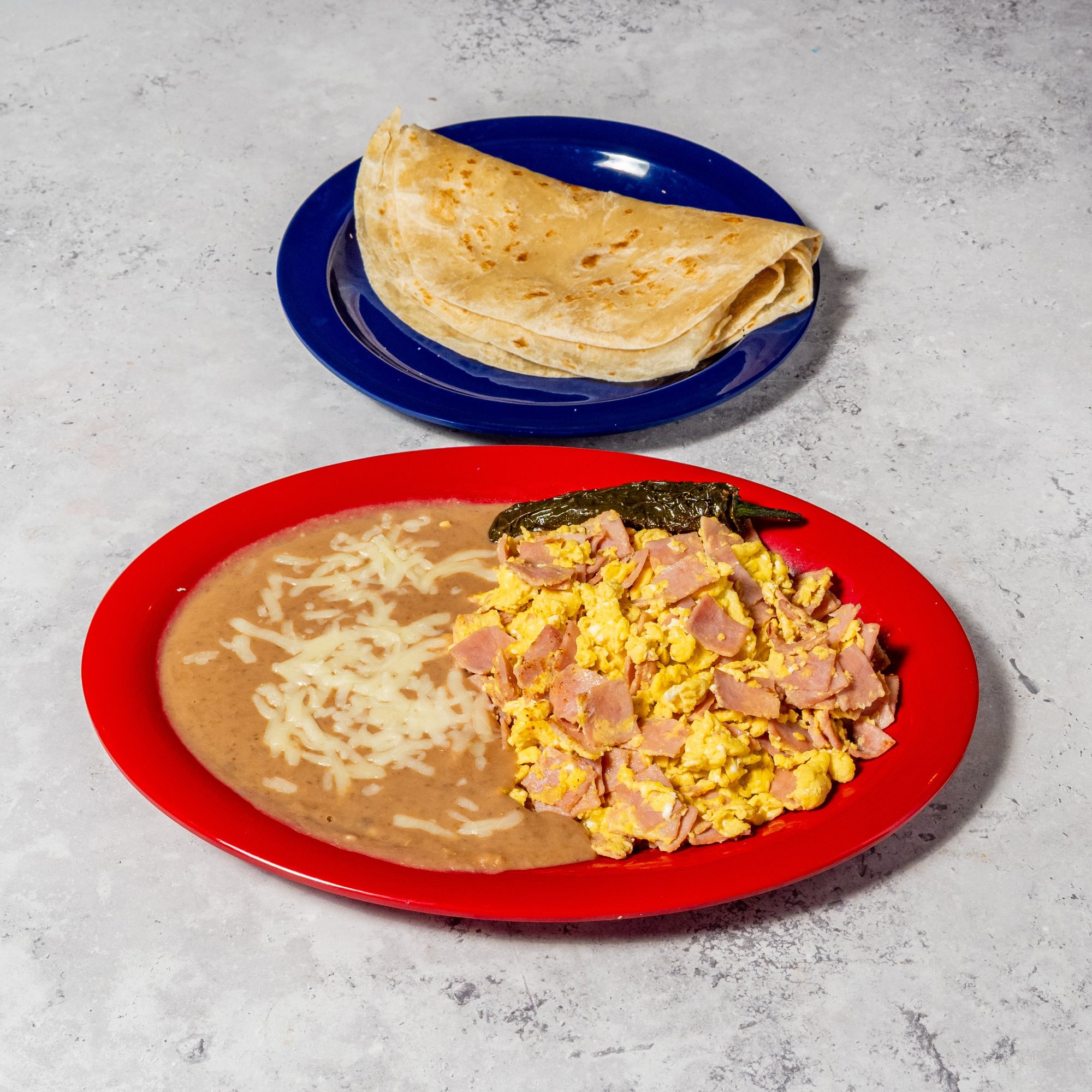 Ham and Eggs Plate