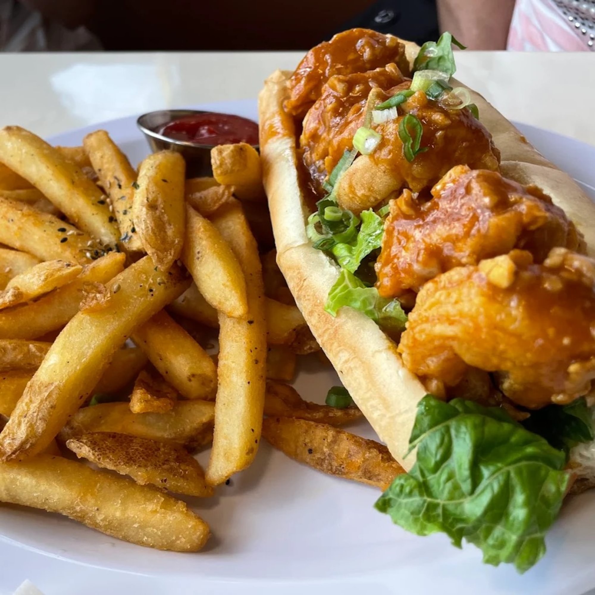Garlic Shrimp Poboy