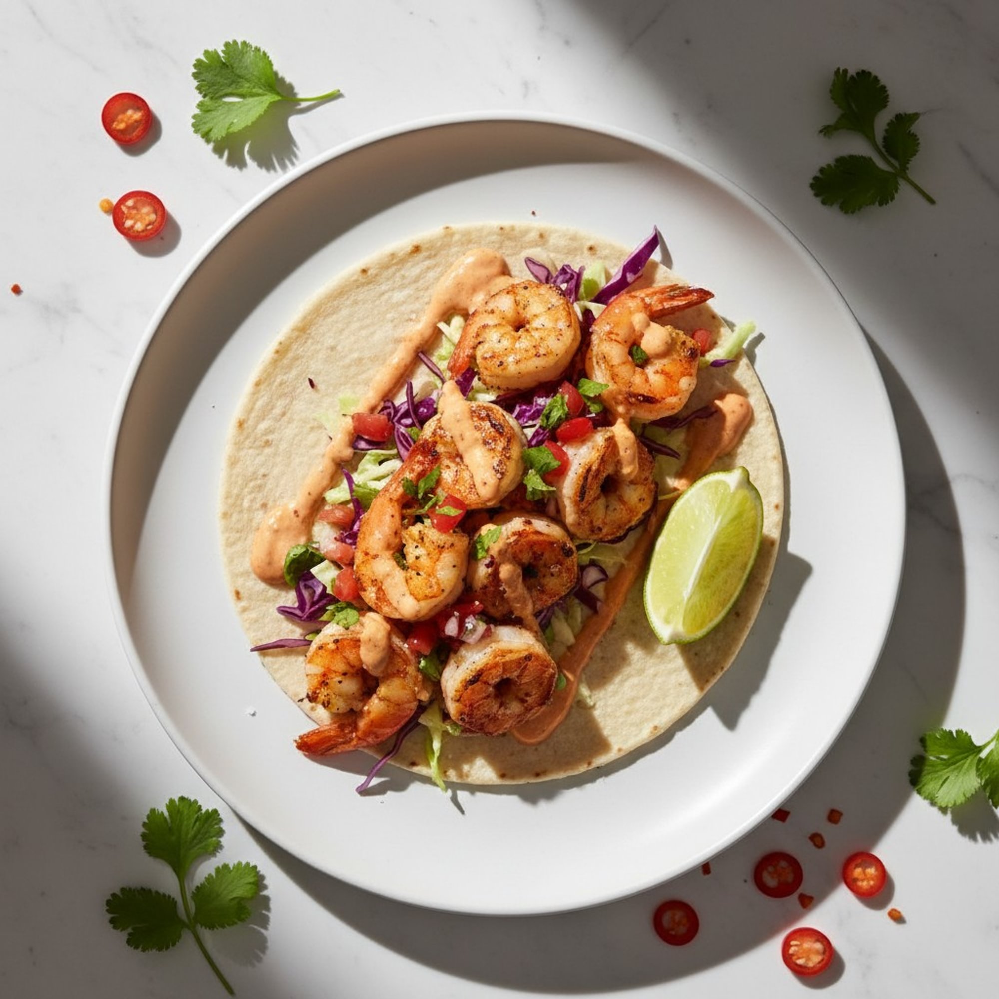 Taco De Camaron a La Carta