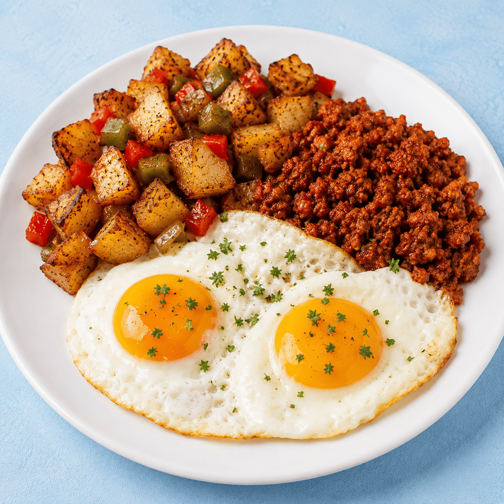 Two Eggs Any Style & Chorizo - O