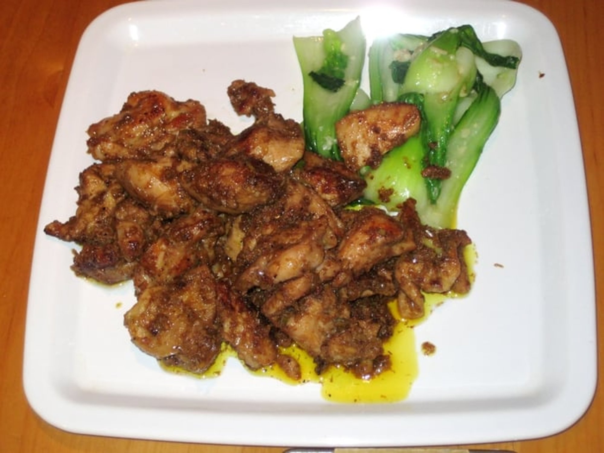 Flattened Chicken/Gà Xào Xả Ớt