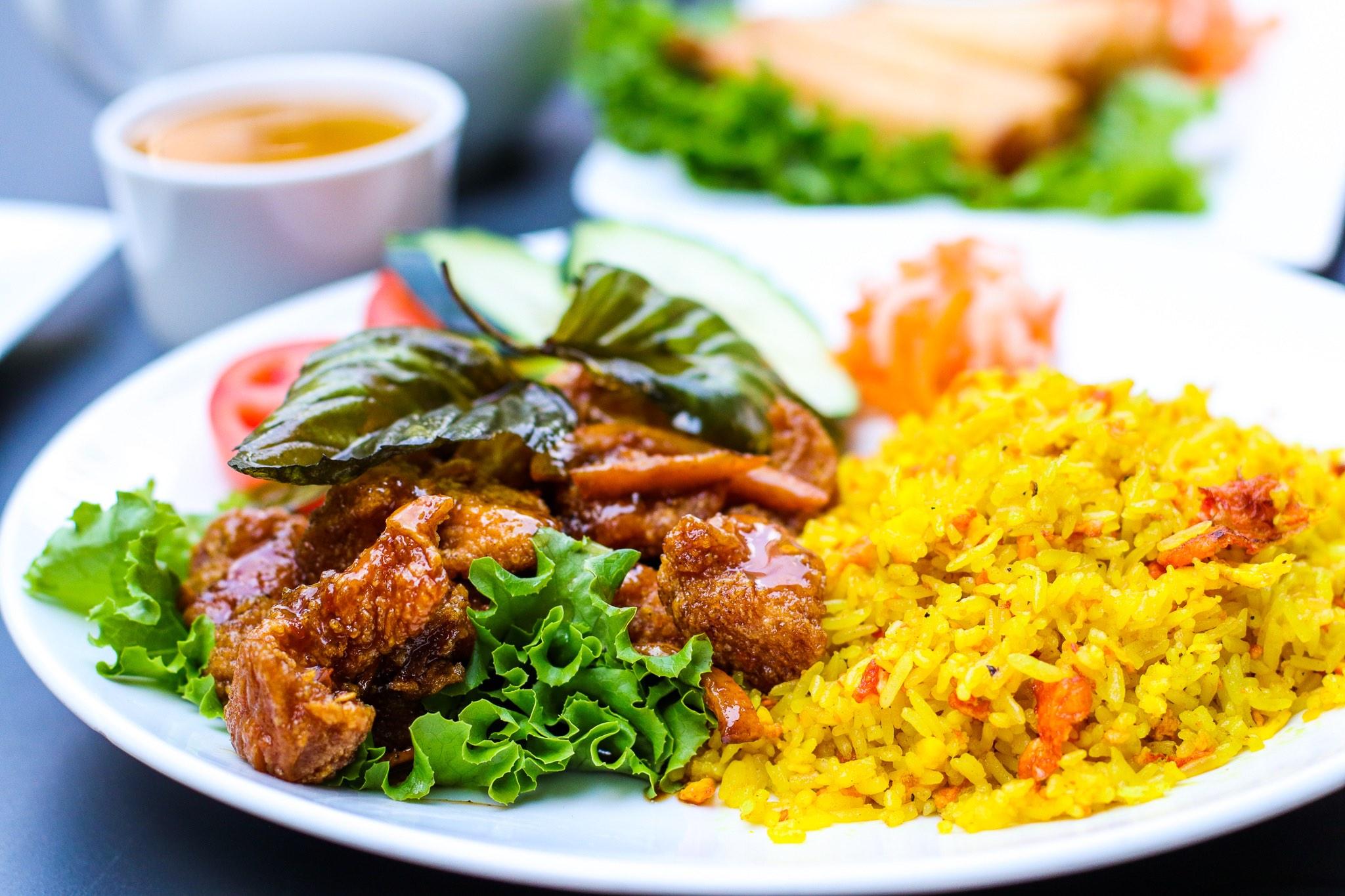 Spicy Orange Chicken Rice