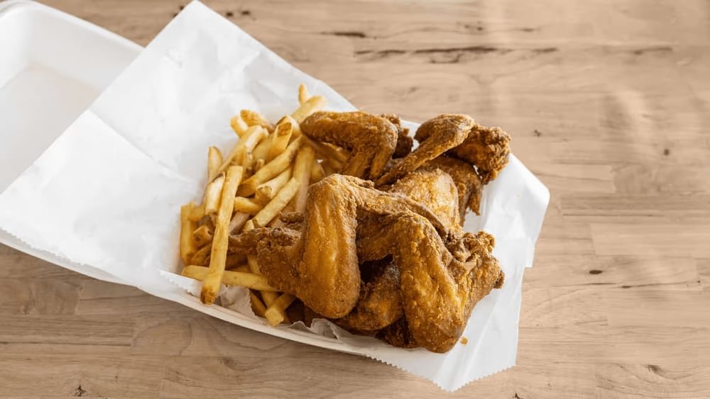 Party Wings with Fries