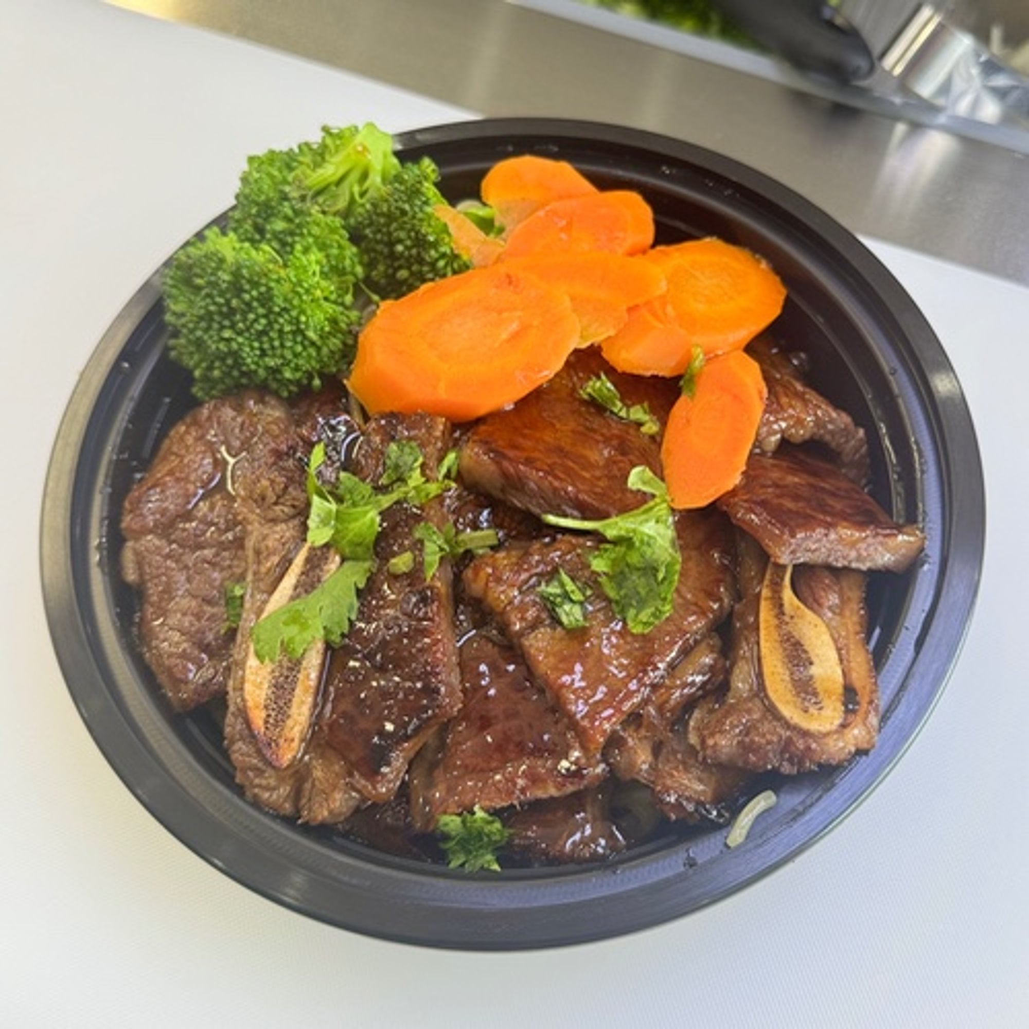Grilled Korean Style Beef Short Rib Rice Bowl