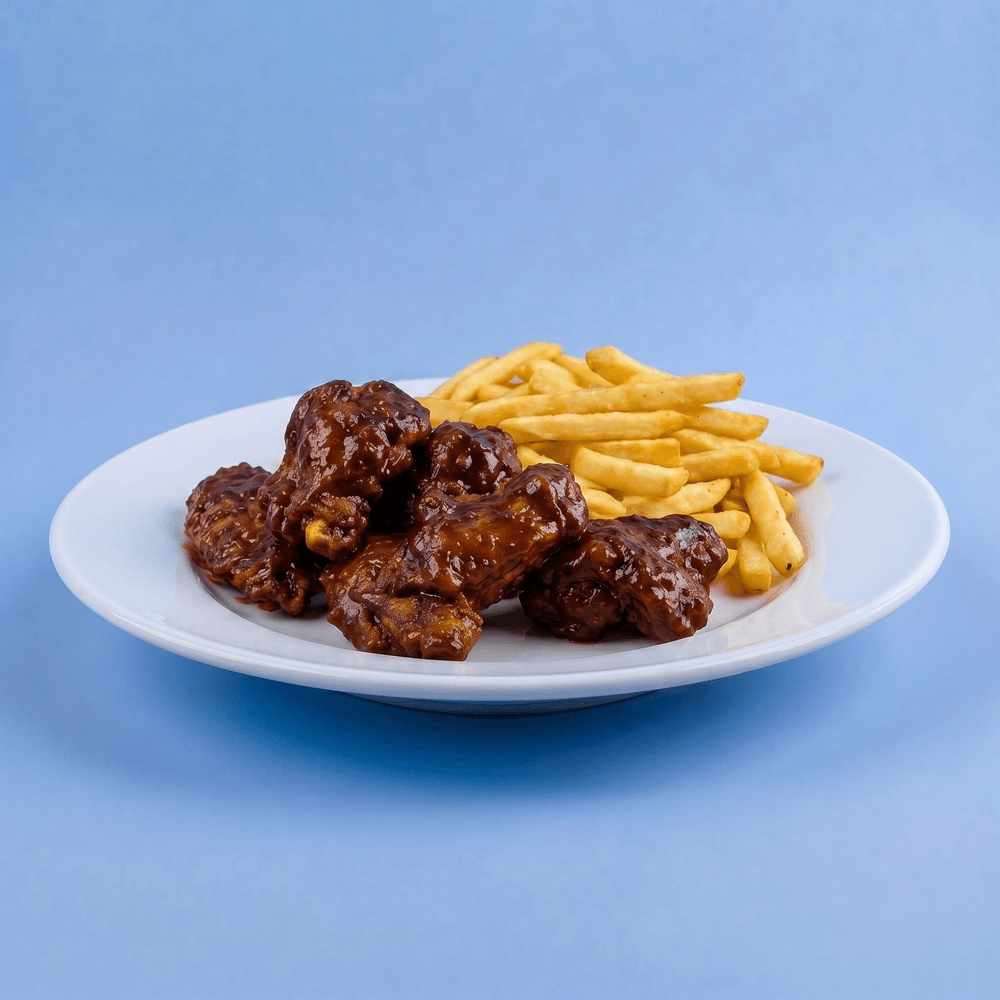Wings with French Fries