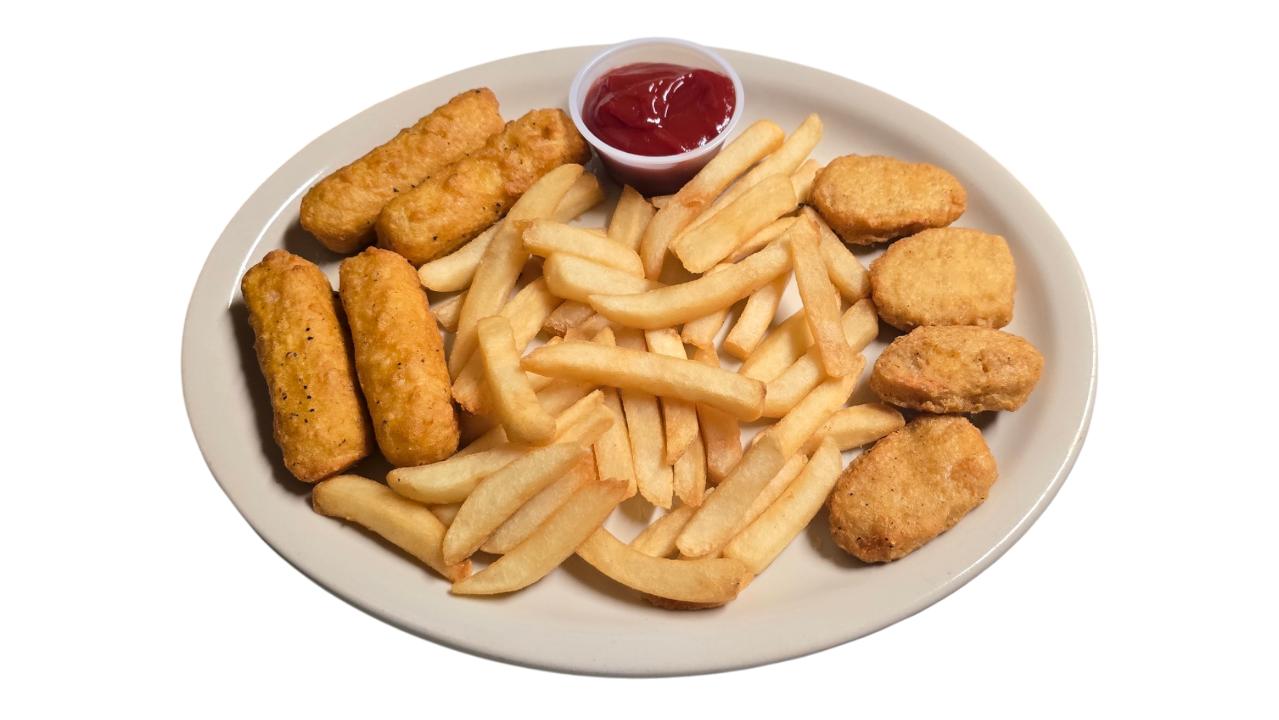 Cheese Stick, Chicken Nuggets.