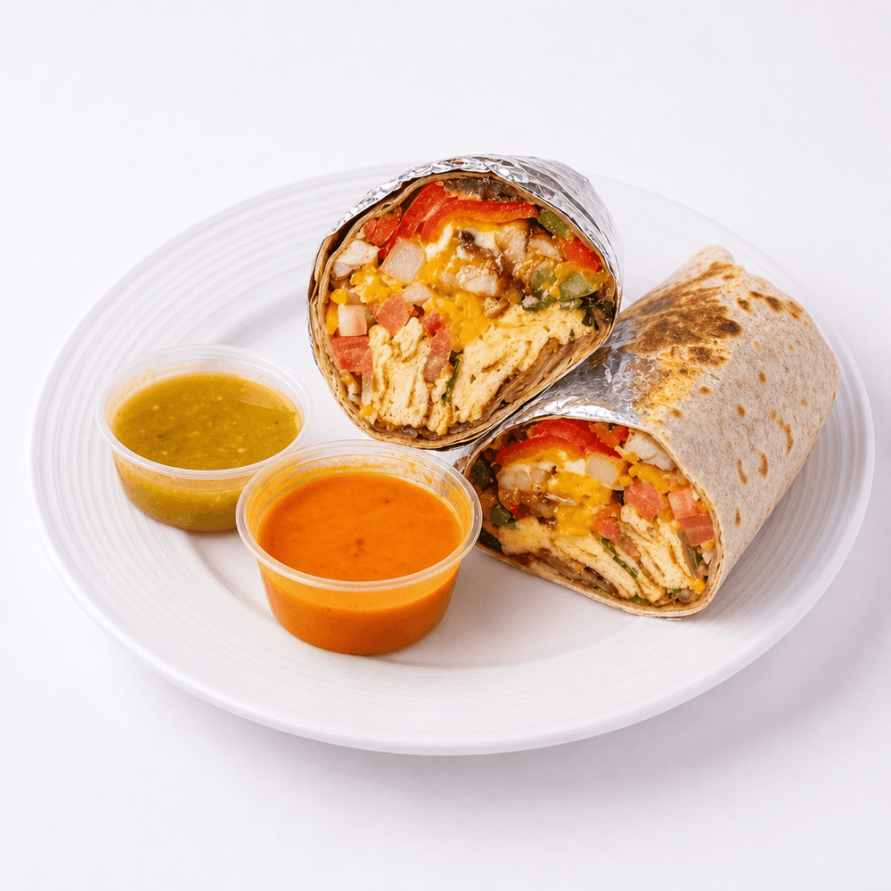 Veggie Fajita Breakfast Burrito
