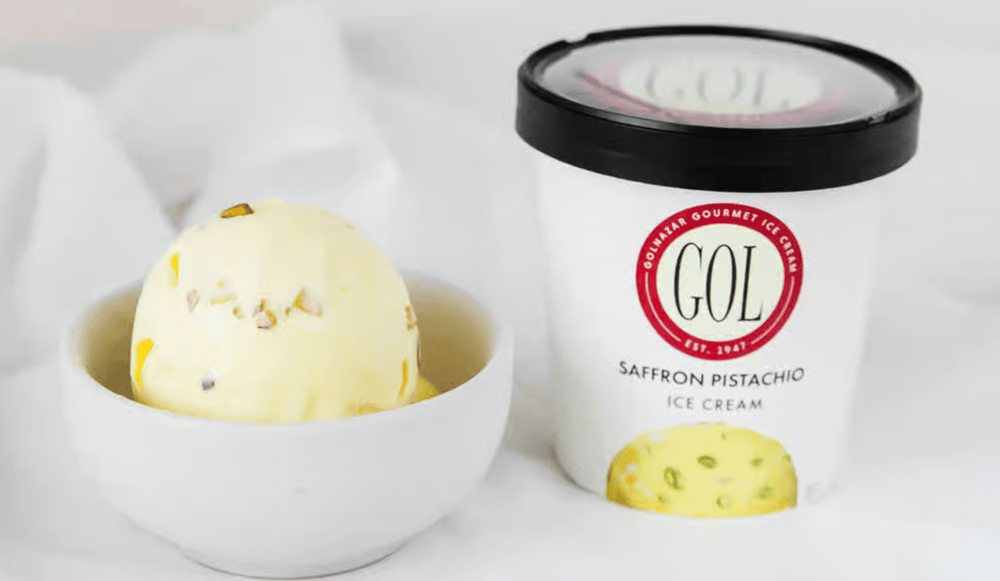 Pistachio Saffron Ice Cream by GOL