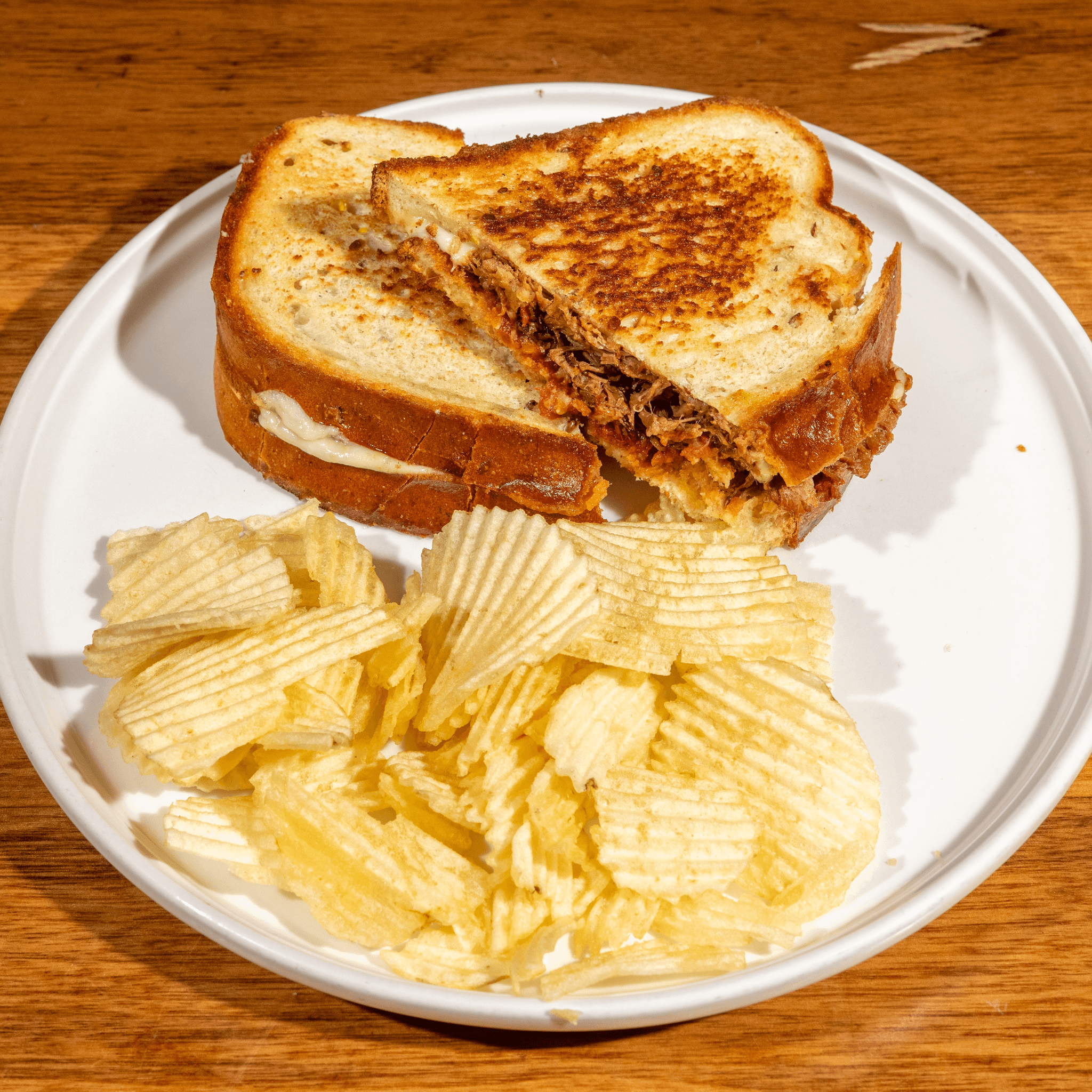 *Grilled Ribeye Sandwich with Ammoglio Sauce & Our 3 Cheeses Sandwich