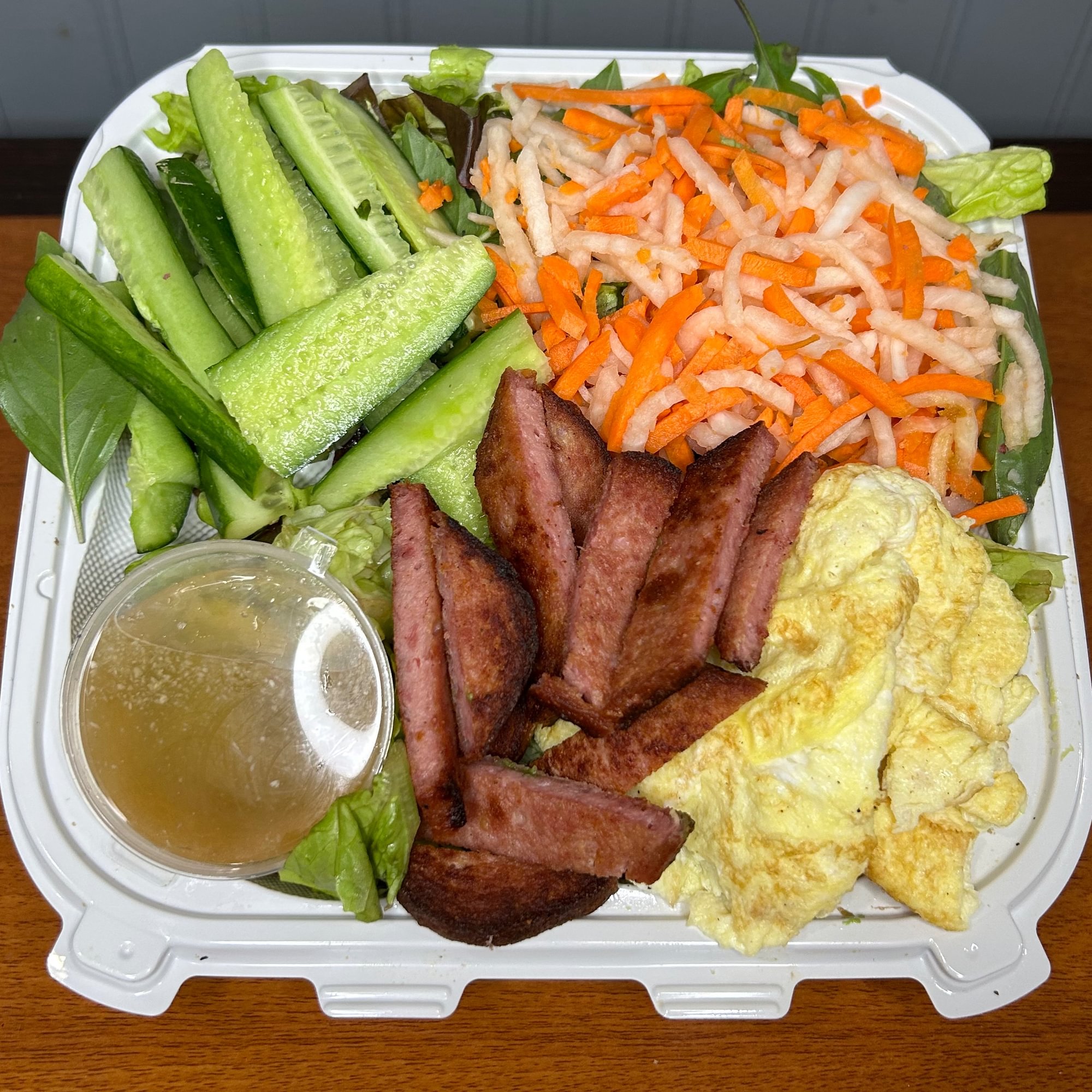 Spam & Egg Salad Bowl