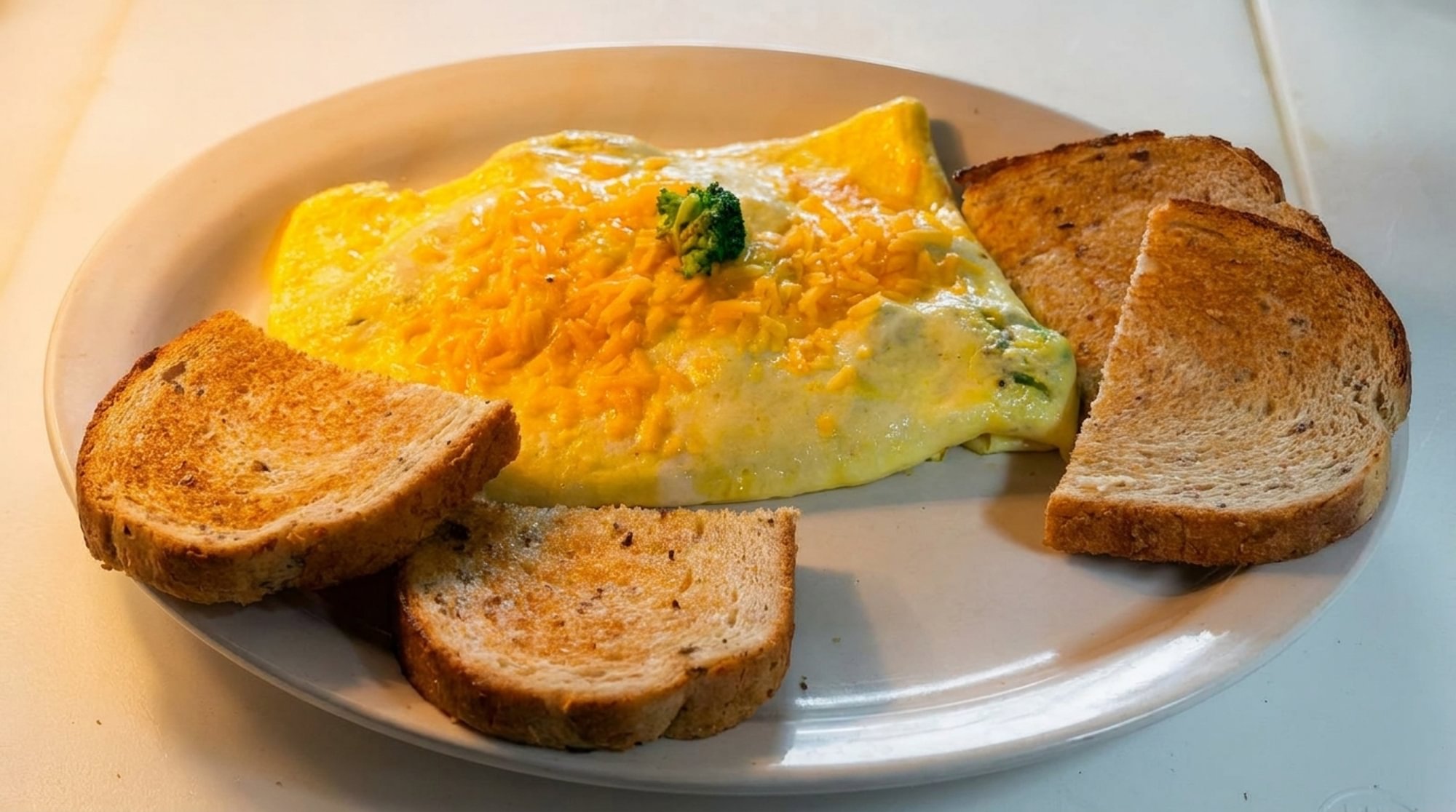 Broccoli & Cheese Omelette