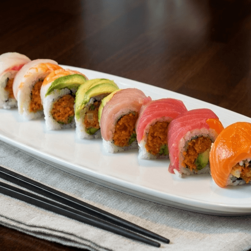Spicy Rainbow Roll