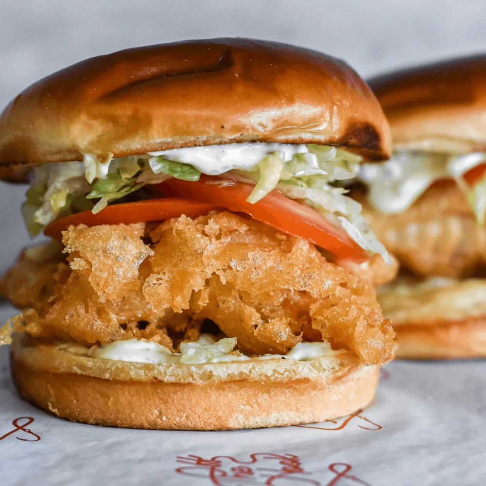 "The Classic" Fried Halibut Sammy